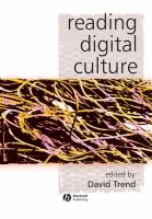 Reading digital culture /