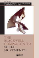 The Blackwell companion to social movements /