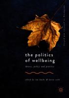 The politics of wellbeing : theory, policy and practice /