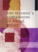 The student's companion to social policy /