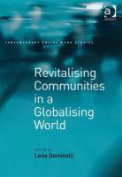 Revitalising communities in a globalising world /