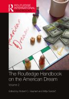 The Routledge handbook on the American dream.