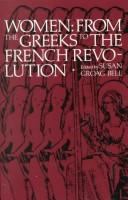 Women, from the Greeks to the French Revolution /