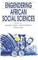 Engendering African social sciences /