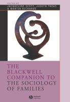 The Blackwell companion to the sociology of families /