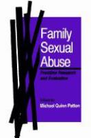Family sexual abuse : frontline research and evaluation /