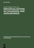 Individualization in childhood and adolescence /