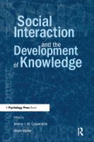 Social interaction and the development of knowledge /