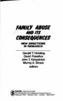 Family abuse and its consequences : new directions in research /