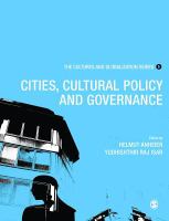 Cities, cultural policy and governance