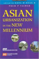 Asian urbanization in the new millennium /