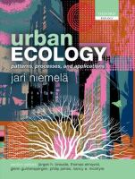 Urban ecology : patterns, processes, and applications /