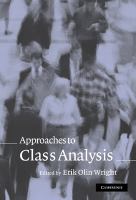 Approaches to class analysis /
