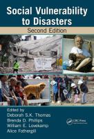 Social vulnerability to disasters /
