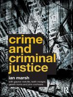 Crime and criminal justice /