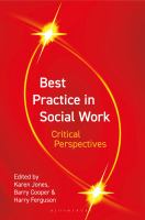 Best practice in social work : critical perspectives /