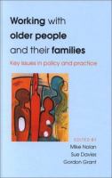 Working with older people and their families /