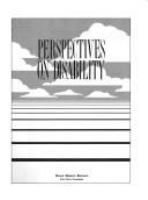 Perspectives on disability : text and readings on disability /