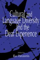Cultural and language diversity and the deaf experience /