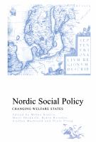 Nordic social policy : changing welfare states /