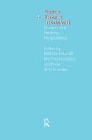 Practice and research in social work : postmodern feminist perspectives /