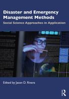 Disaster and emergency management methods : social science approaches in application /