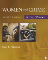 Women and crime : a text/reader /