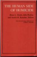The Human side of homicide /
