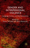 Gender and interpersonal violence : language, action and representation /