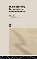 Multidisciplinary perspectives on family violence /