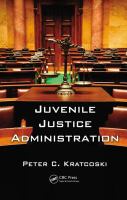 Juvenile justice administration