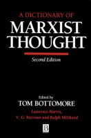 A Dictionary of Marxist thought /