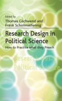 Research design in political science how to practice what they preach /