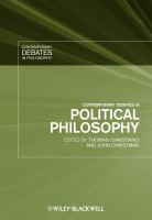 Contemporary debates in political philosophy /