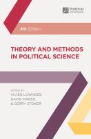 Theory and methods in political science /