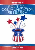 Handbook of political communication research /