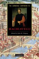 The Cambridge companion to Machiavelli /