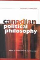 Canadian political philosophy : contemporary reflections /