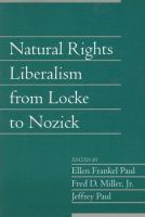 Natural rights liberalism from Locke to Nozick /