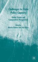 Challenges to state policy capacity : global trends and comparative perspectives /