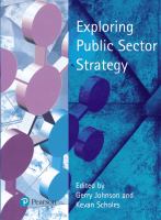 Exploring public sector strategy /