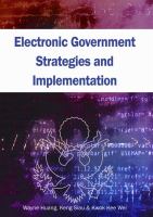 Electronic government strategies and implementation /