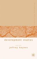 Palgrave advances in development studies /