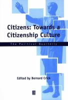 Citizens : towards a citizenship culture /