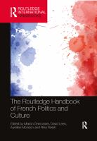 The Routledge handbook of French politics and culture /
