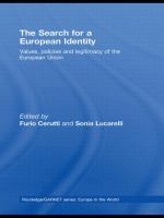 The search for a European identity : values, policies and legitimacy of the European Union /