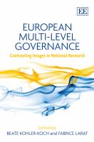 European multi-level governance : contrasting images in national research /