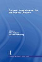 European integration and the nationalities question /
