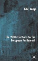 The 2004 elections to the European Parliament /