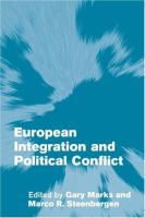 European integration and political conflict /